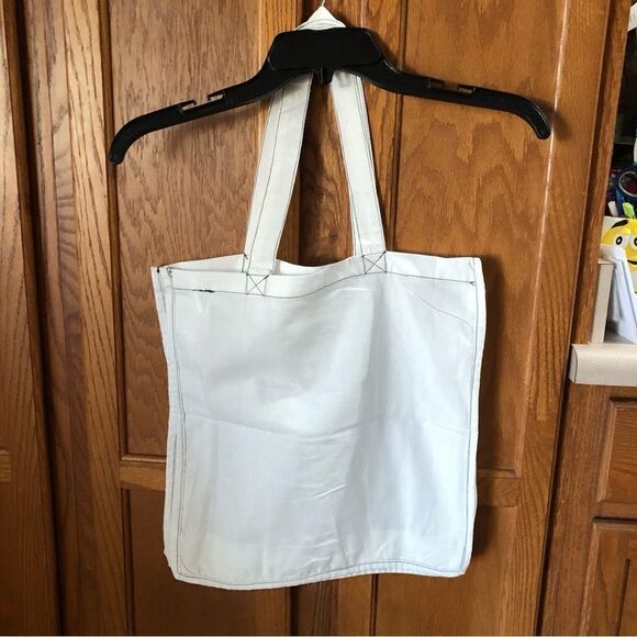 Faithful The Brand Spell Out Linen Canvas Tote Bag - Picture 7 of 7